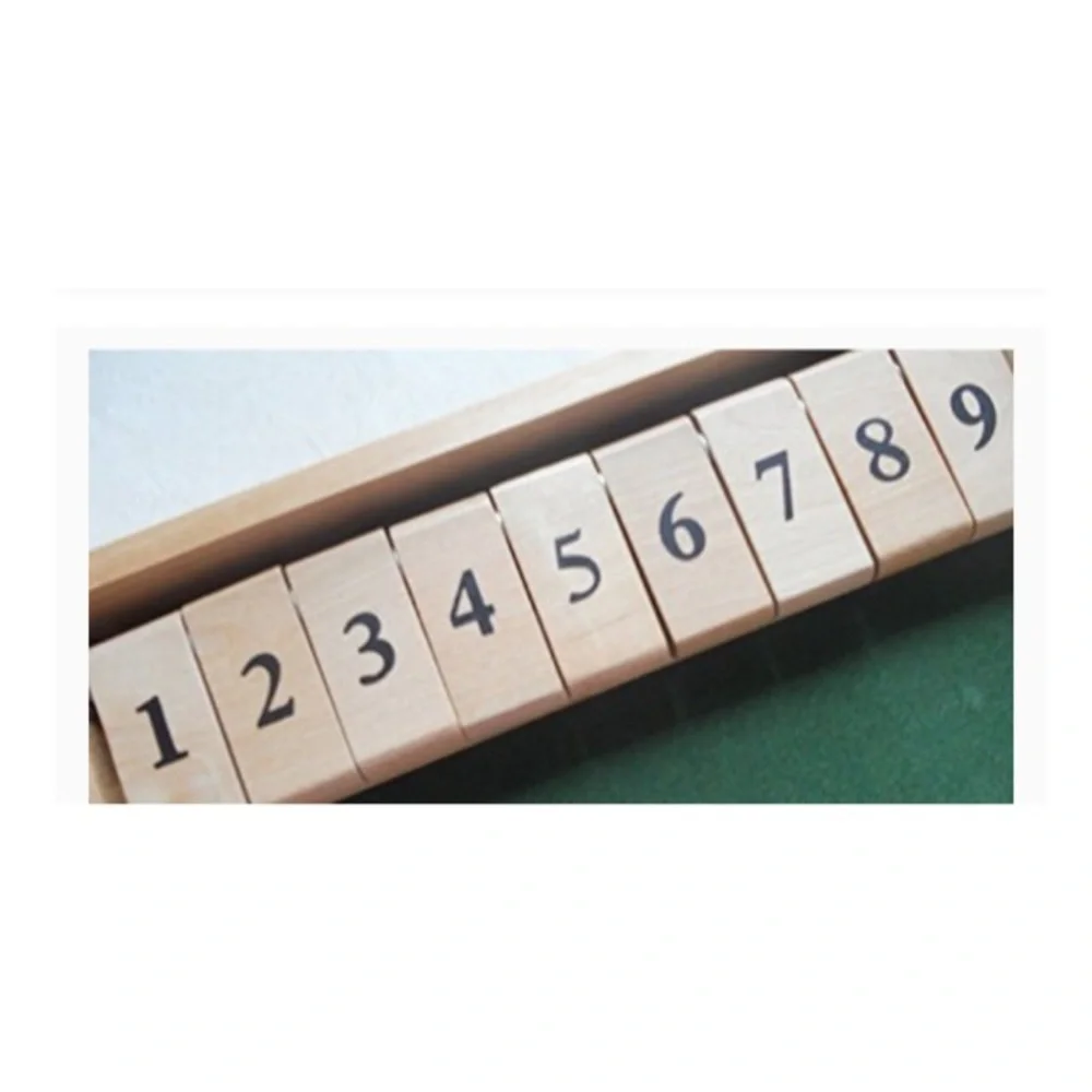 WISDOMTOY NWT Shut The Box Dice Board Game for Kids and Adults